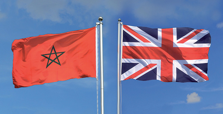 drapeau Maroc Royaume-Uni