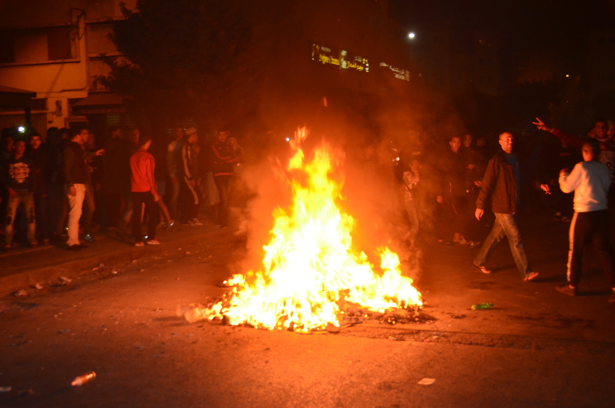 achoura pneu en feu