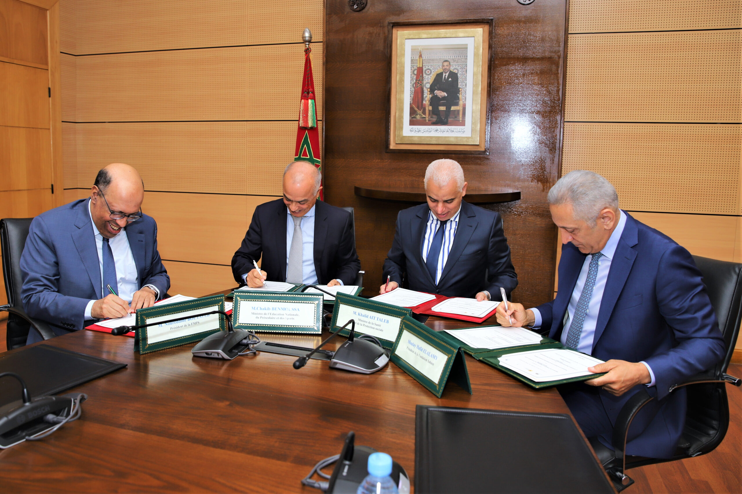 Signature khalid ait taleb chakib benmoussa