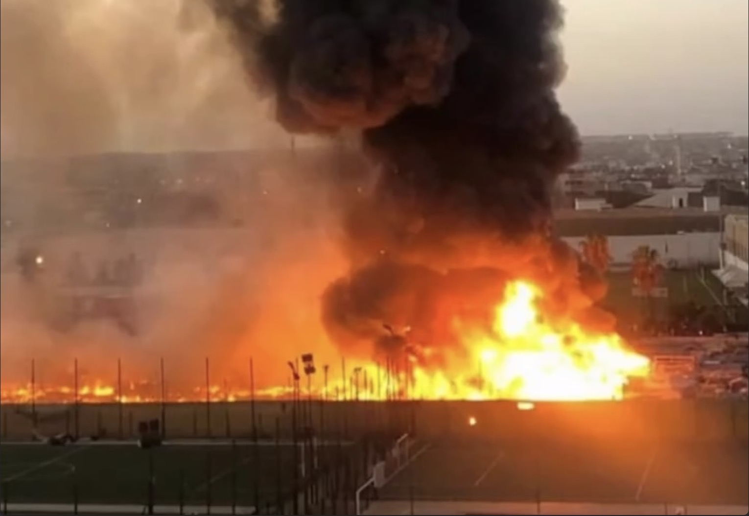 incendie camp migrants gare ouled ziane