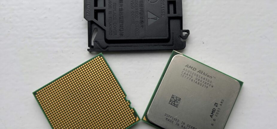 Des puces d'AMD et de FoxConn, à Washington, le 4 février 2022