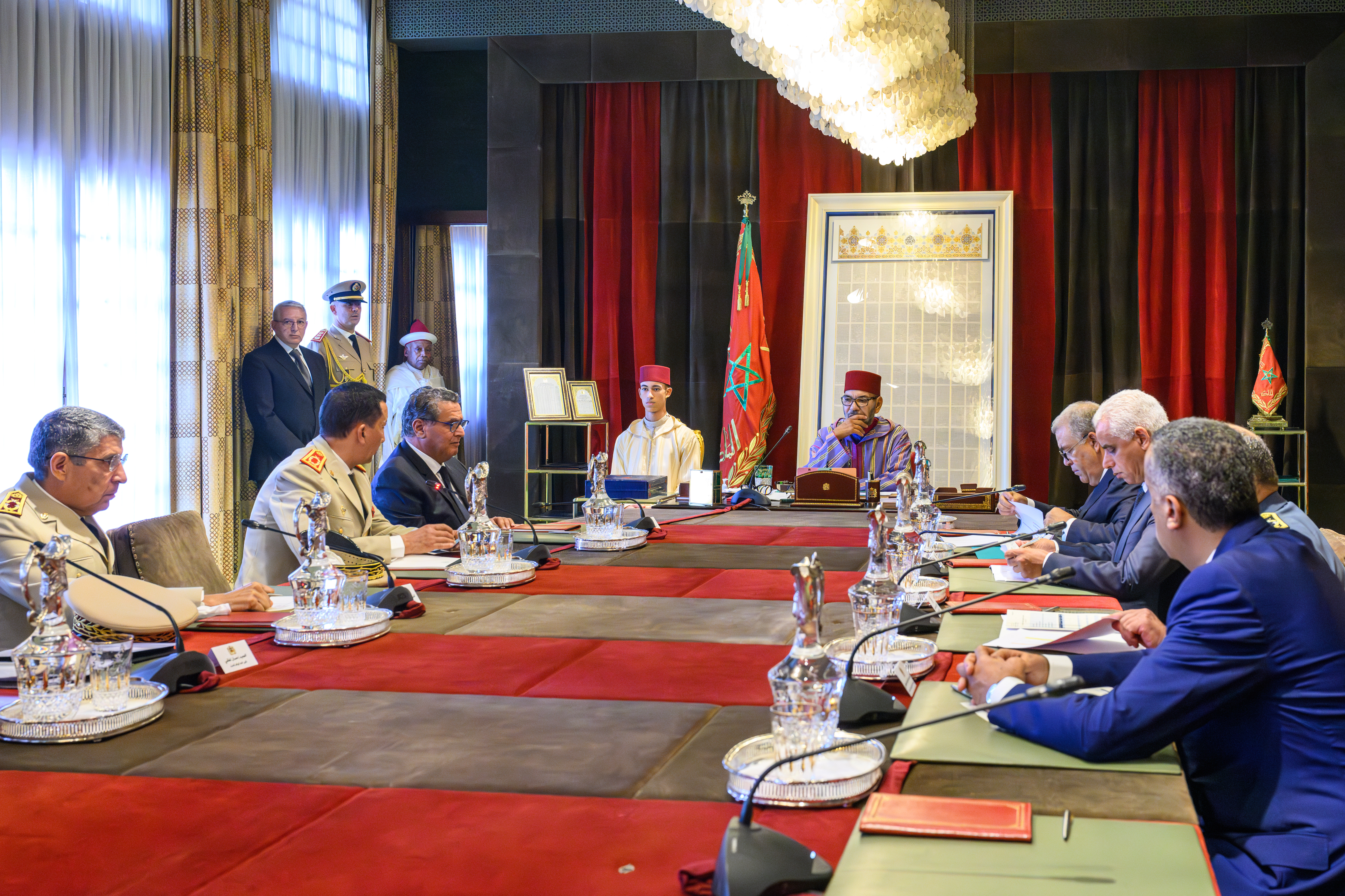 Roi Mohammed VI Prince Héritier séance de travail séisme