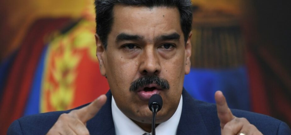 Le président vénézuélien Nicolas Maduro pendant une conférence de presse à Caracas, le 14 février 2020