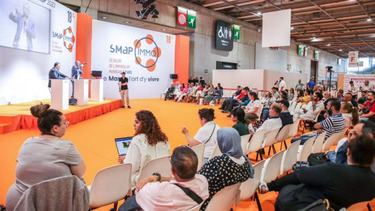 Greater than 40,000 guests in three days at SMAP Immo Paris