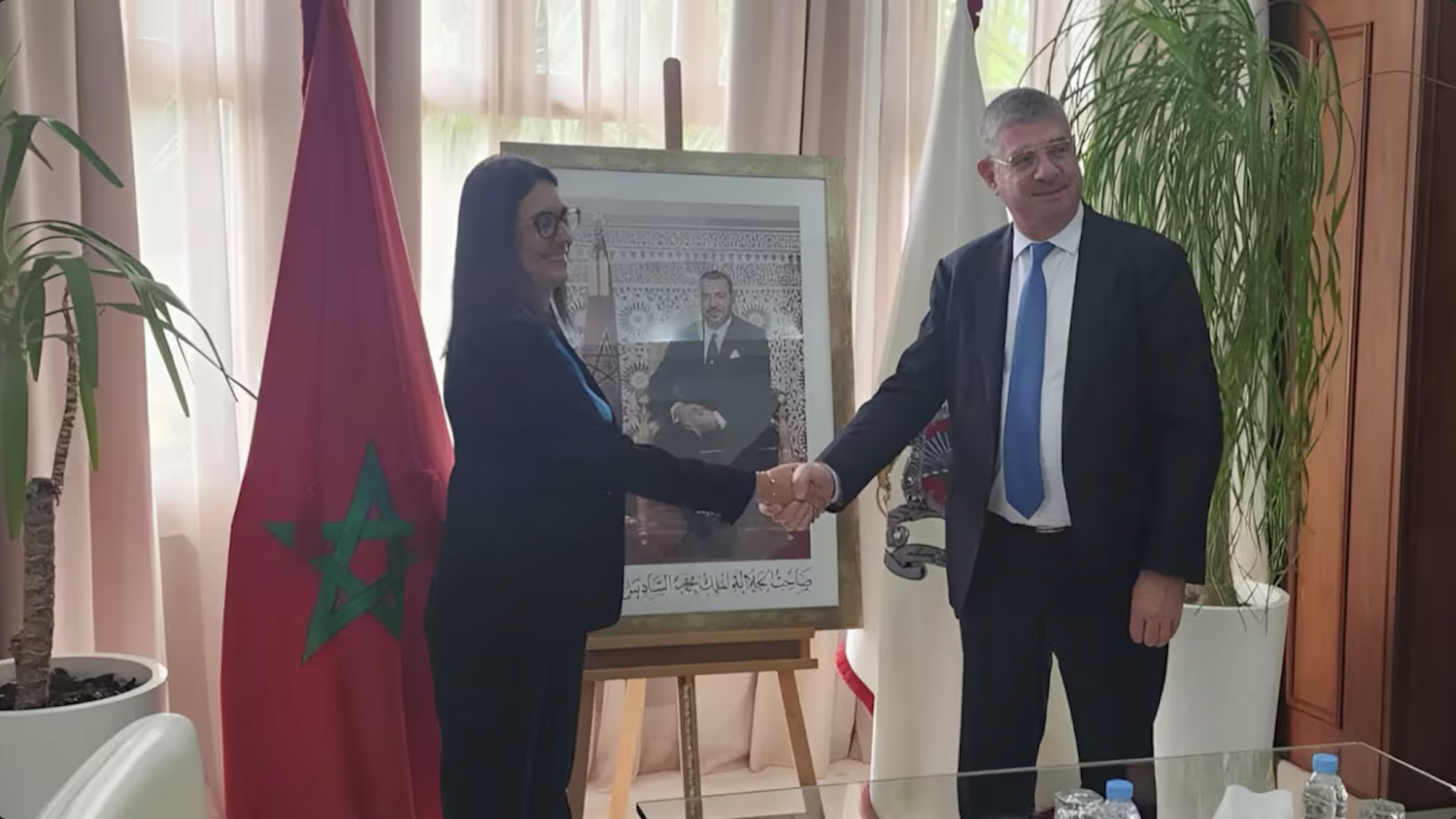 Nadia Fettah receives the Vice-President of the EIB