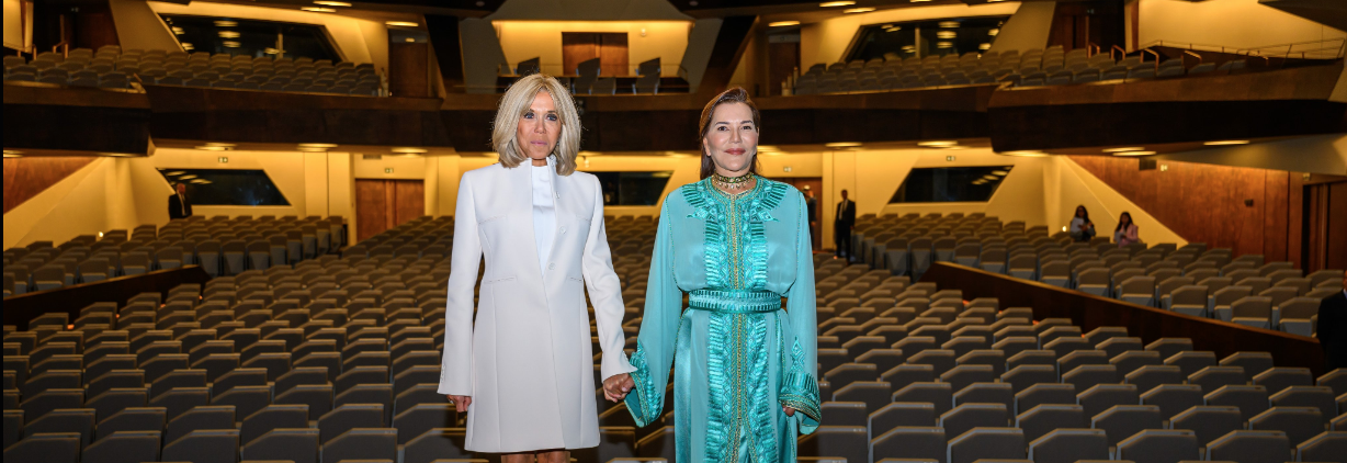 La Princesse Lalla Hasnaa, en présence de Brigitte Macron, inaugure le Théâtre Royal de Rabat