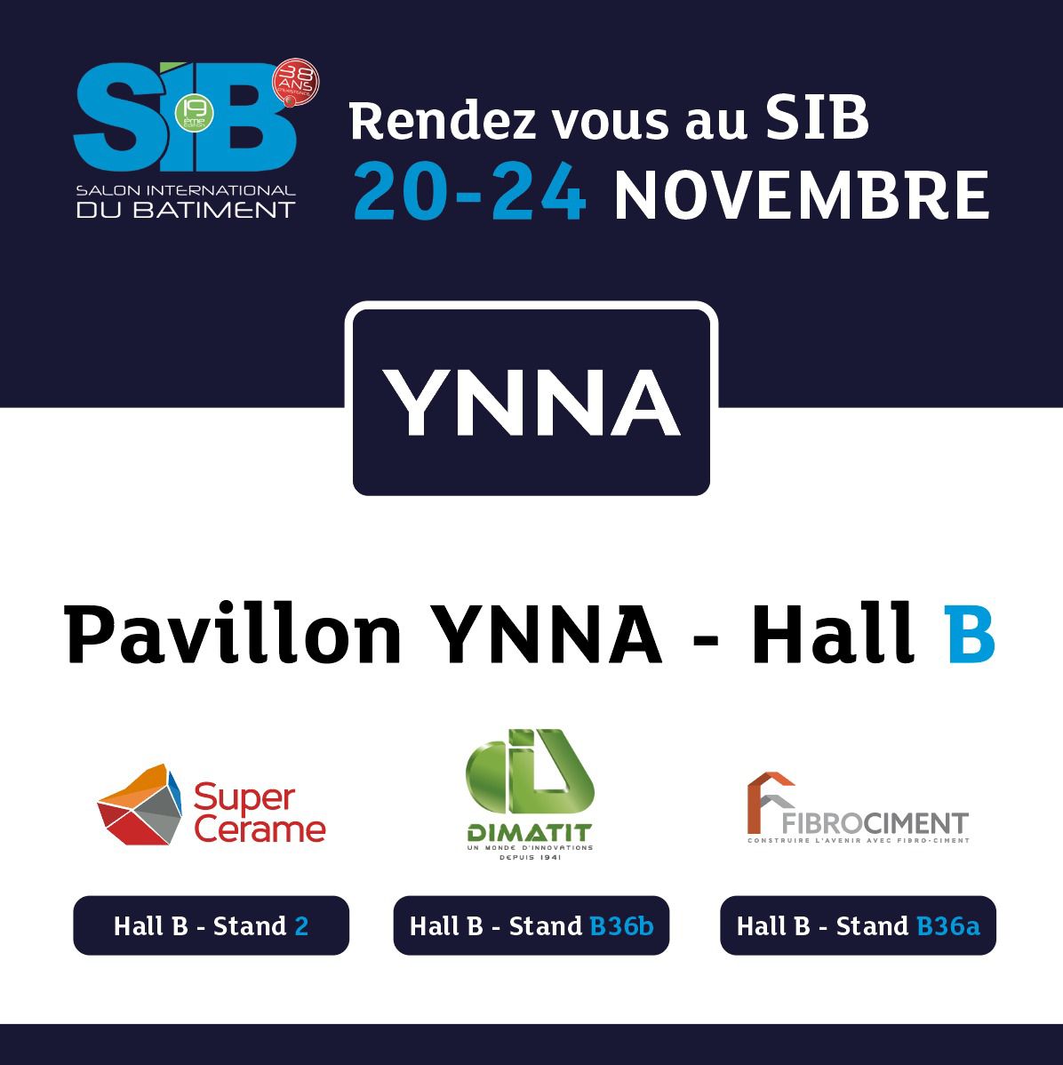 YNNA présente ses innovations au Salon International du Bâtiment 2024