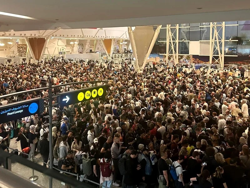 chaos aéroport marrakech