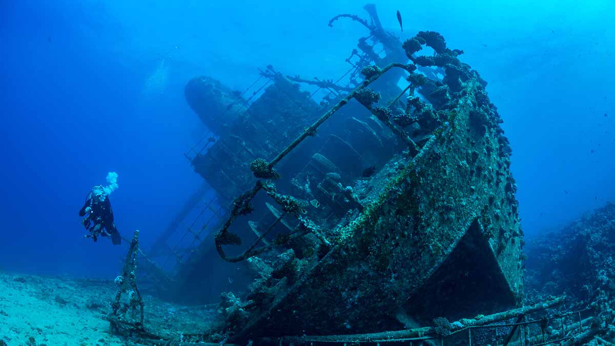 épaves navires plongée