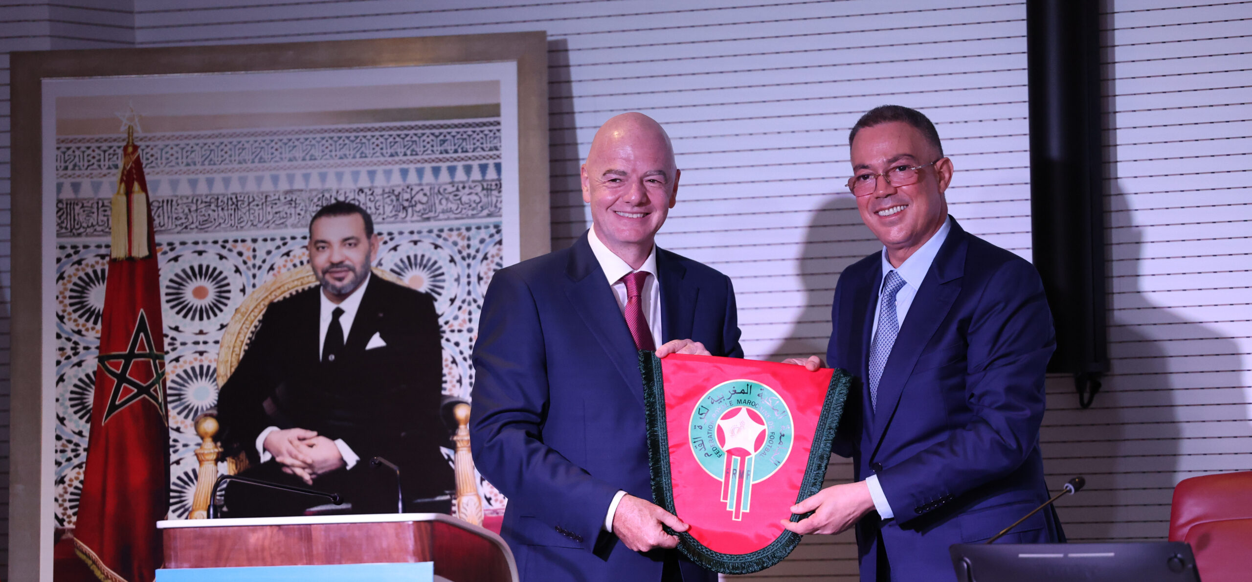 Infantino lekjaa Maroc