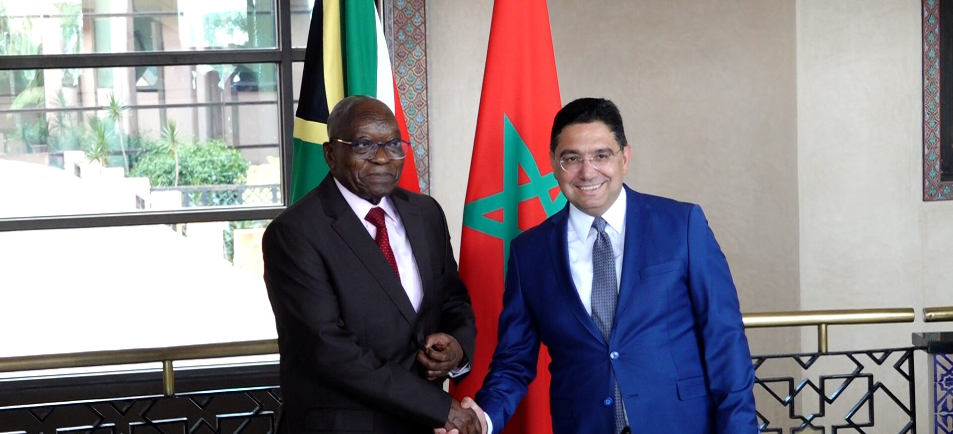 Jacob Zuma et Nasser Bourita