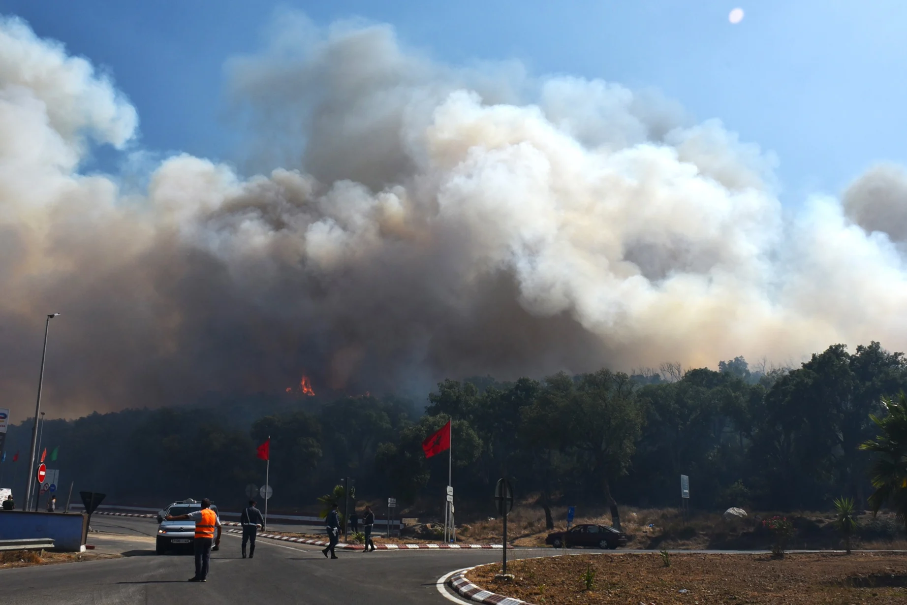 incendie de forêt à Derdara