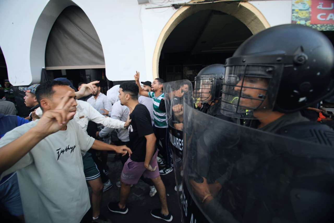 Manifestation GenZ Maroc police forces de l’ordre
