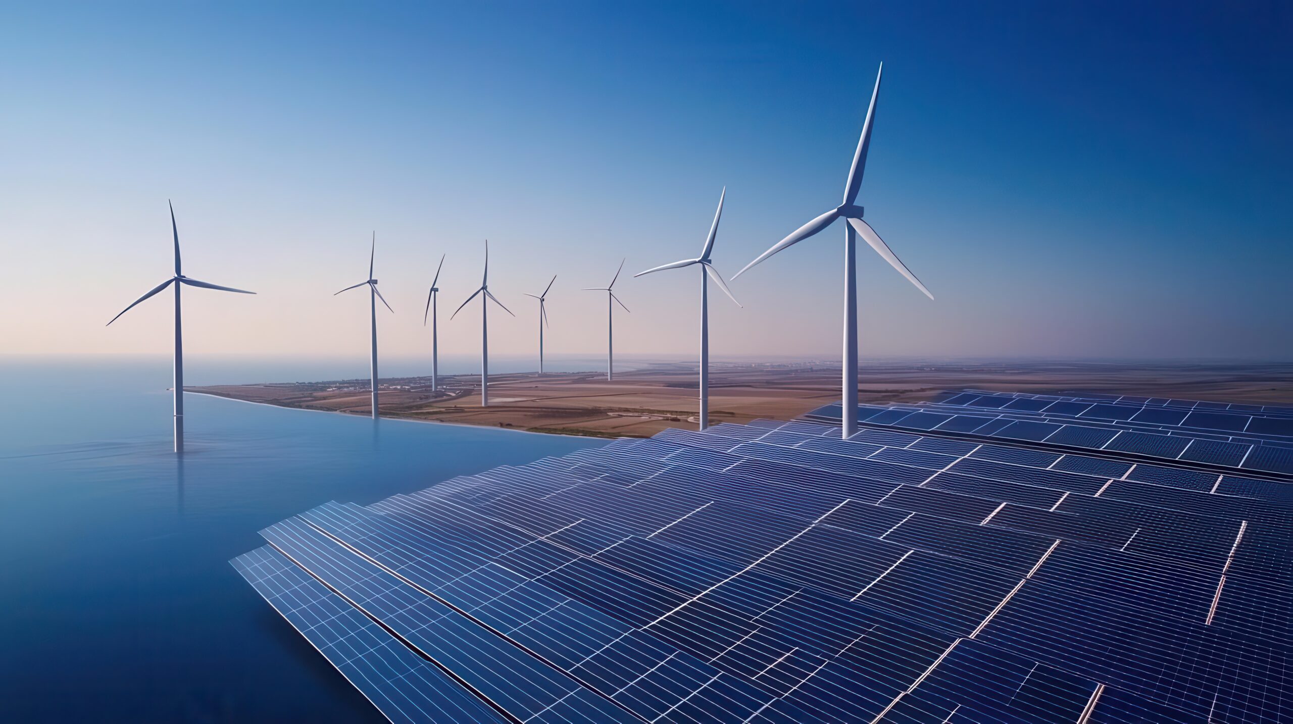 Sustainable distribution hub powered by solar and wind energy, Industrial Real Estate  Distribution Center, renewable logistics