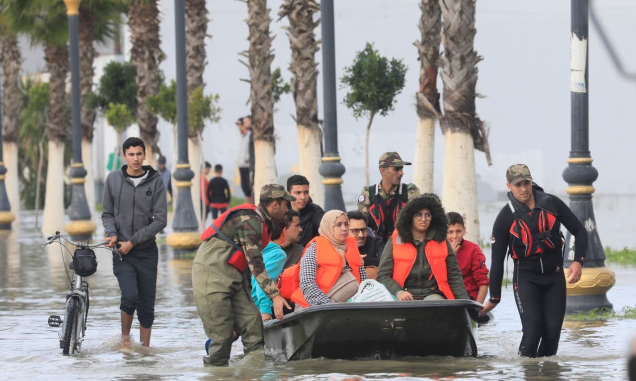 sinistrés de Ksar El Kébir inondation
