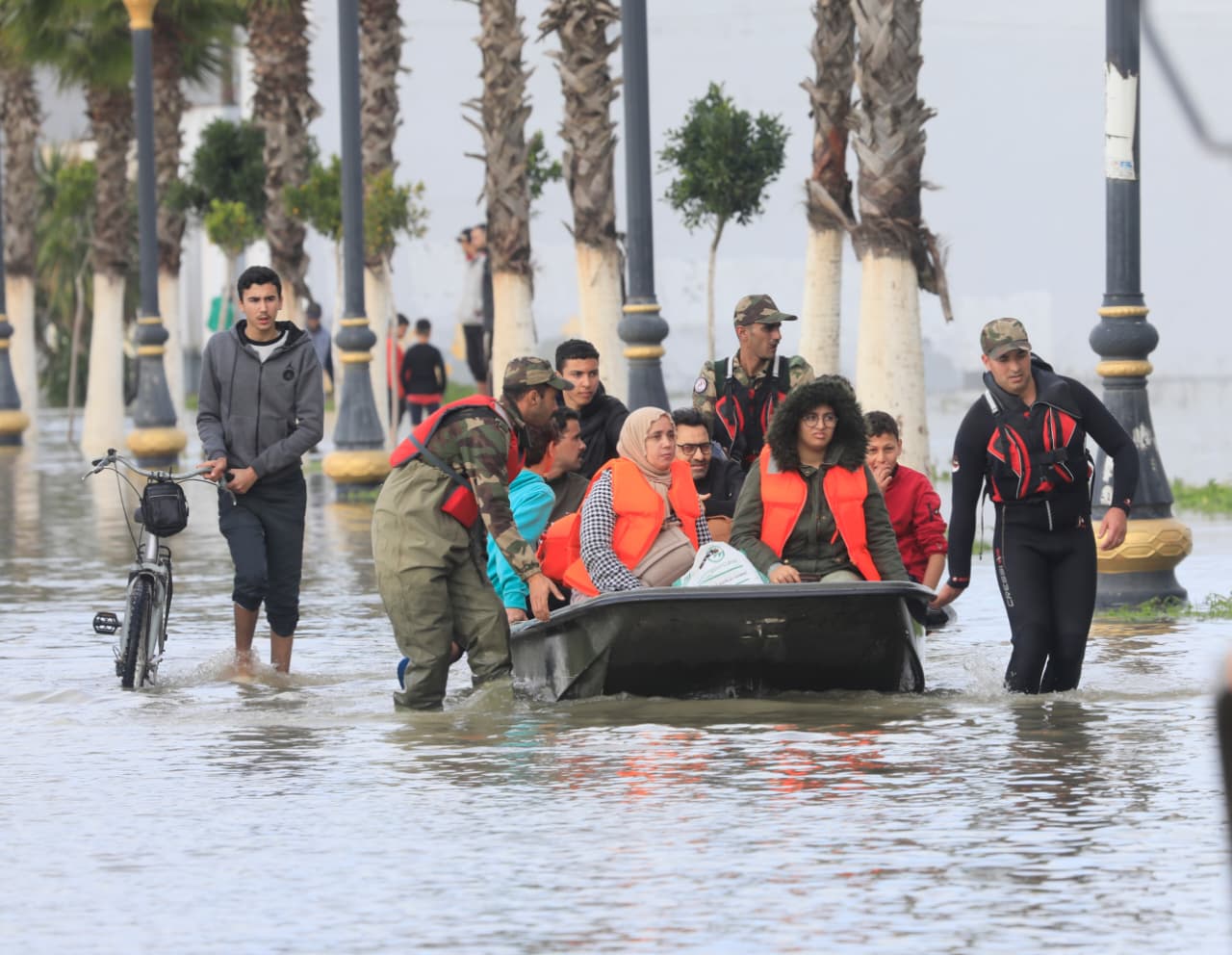 sinistrés de Ksar El Kébir inondation