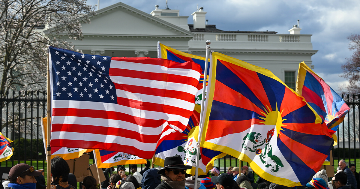 Tibet USA drapeau