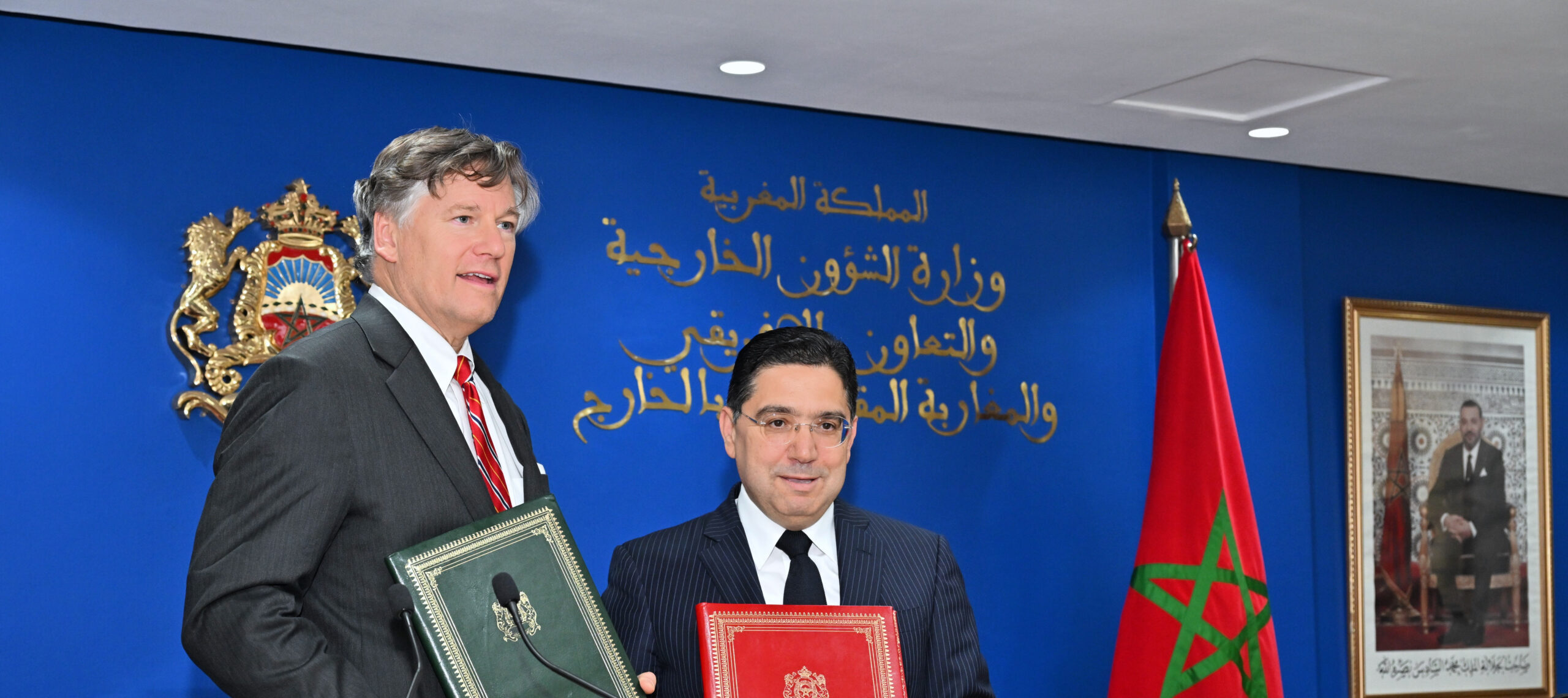 Bourita et Christopher Landau