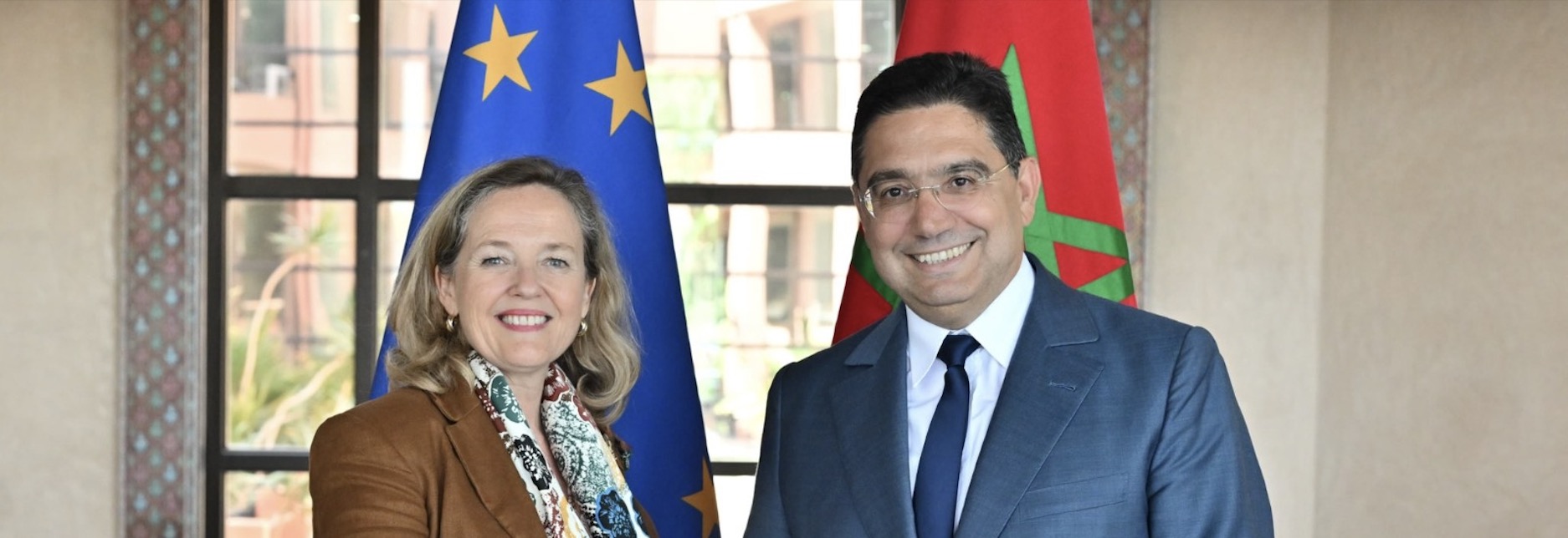 Nasser Bourita et Nadia Calviño BEI