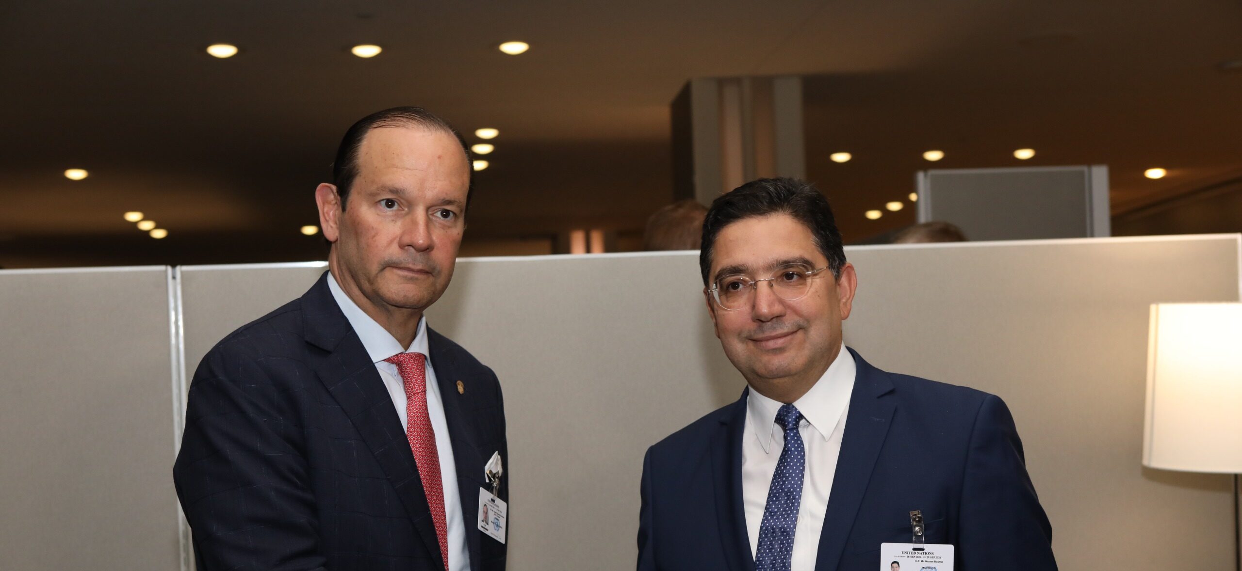 Javier Eduardo Martínez-Acha Vásquez et Nasser Bourita