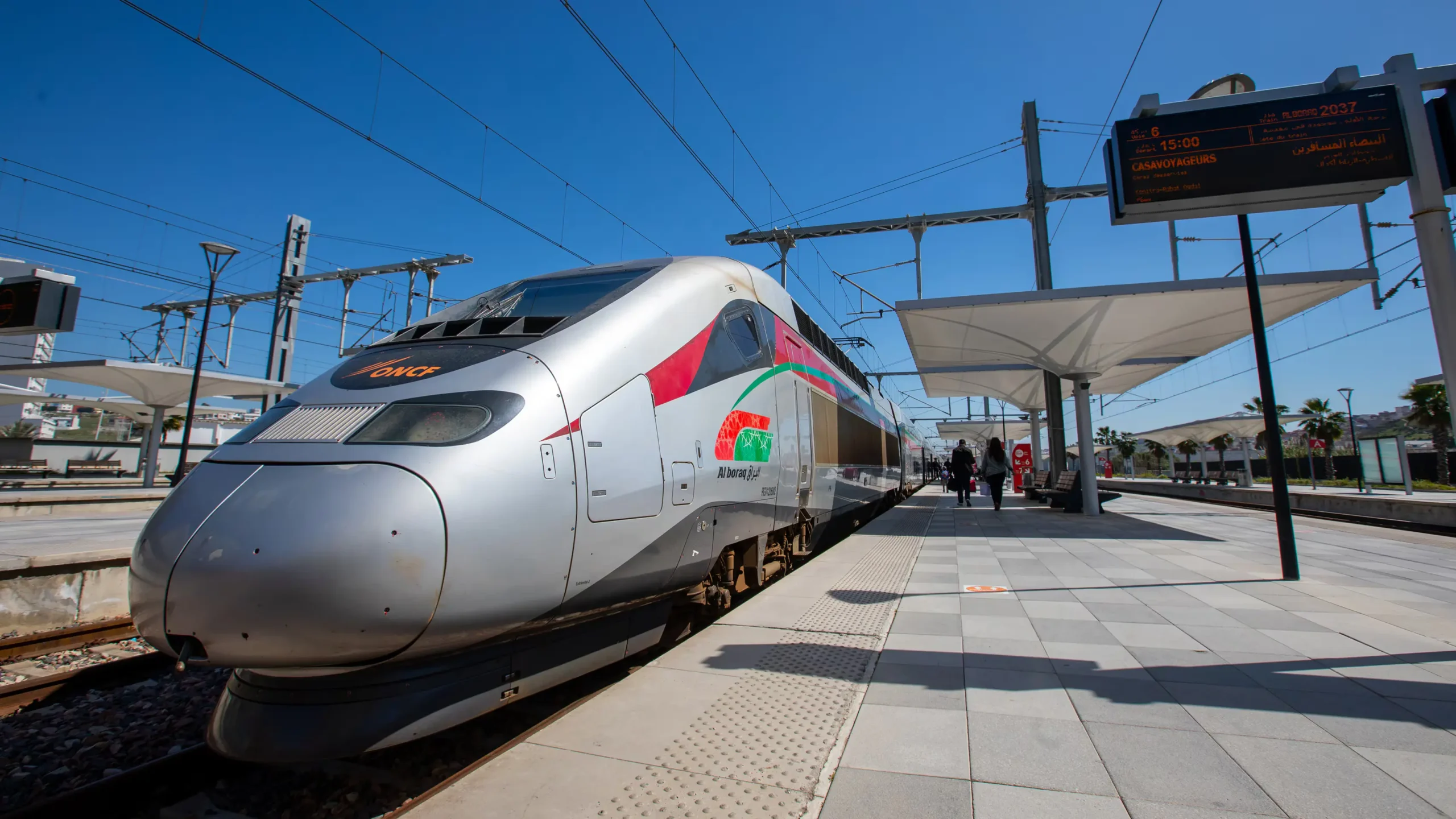 gares de la ligne à grande vitesse TGV train boraq oncf